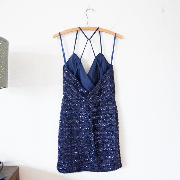 La Femme Sequin Mini Dress - Picture 3 of 7